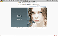 Webデザイン beauty ussone